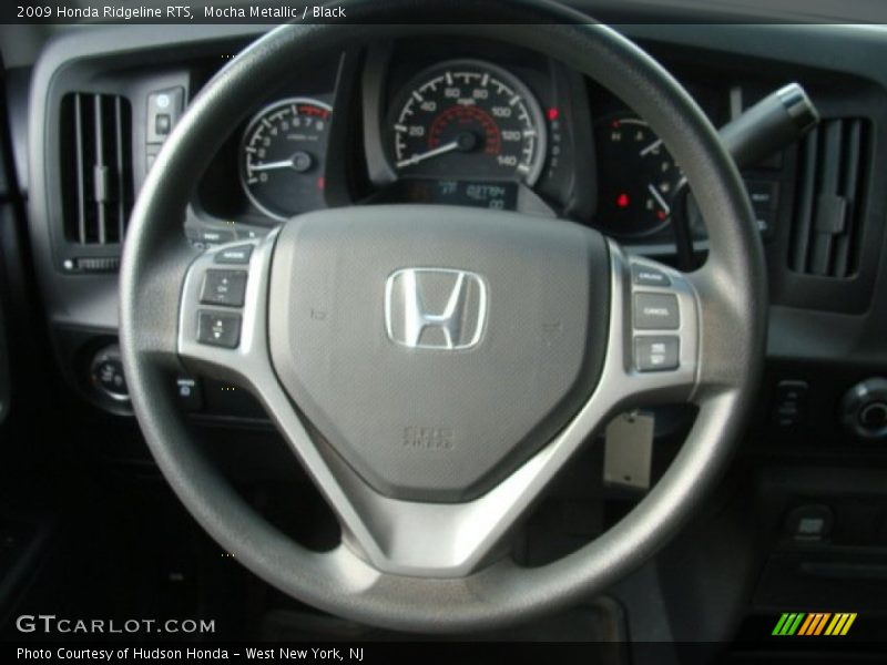 Mocha Metallic / Black 2009 Honda Ridgeline RTS
