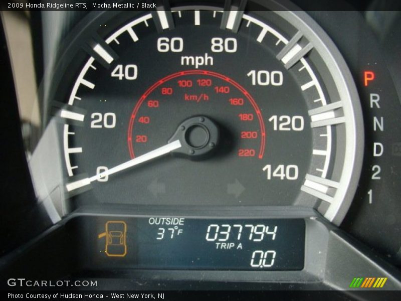 Mocha Metallic / Black 2009 Honda Ridgeline RTS