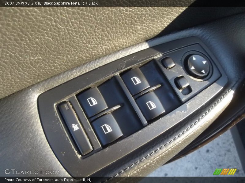 Black Sapphire Metallic / Black 2007 BMW X3 3.0si
