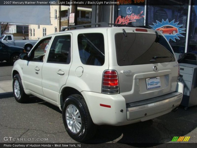 Light Sage Metallic / Black/Light Parchment 2007 Mercury Mariner Premier 4WD