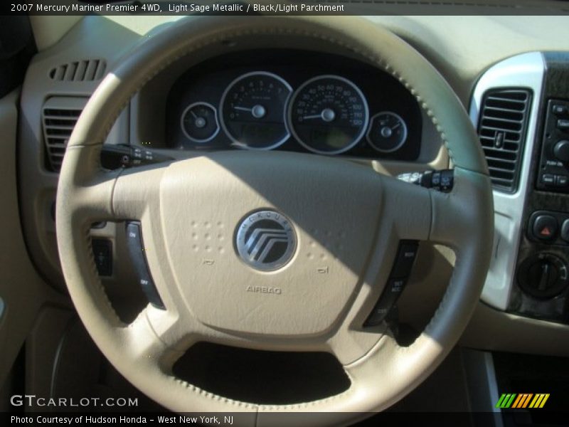 Light Sage Metallic / Black/Light Parchment 2007 Mercury Mariner Premier 4WD