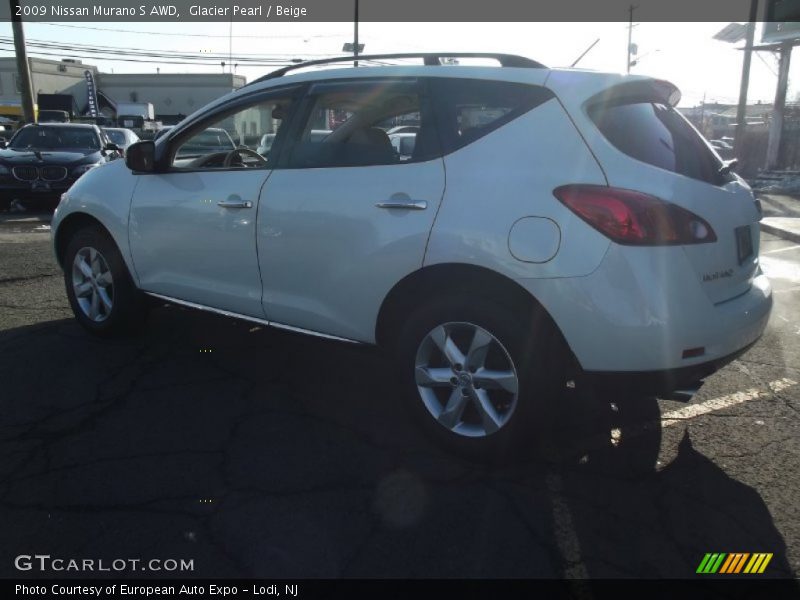 Glacier Pearl / Beige 2009 Nissan Murano S AWD
