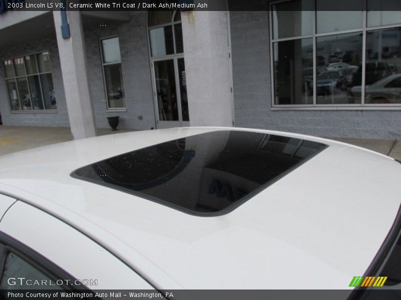 Ceramic White Tri Coat / Dark Ash/Medium Ash 2003 Lincoln LS V8