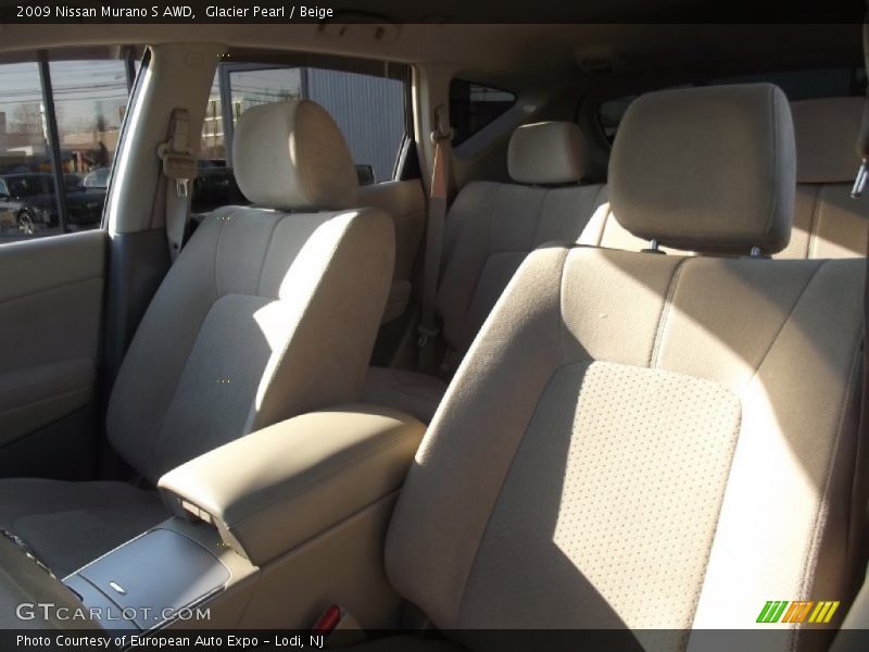 Glacier Pearl / Beige 2009 Nissan Murano S AWD