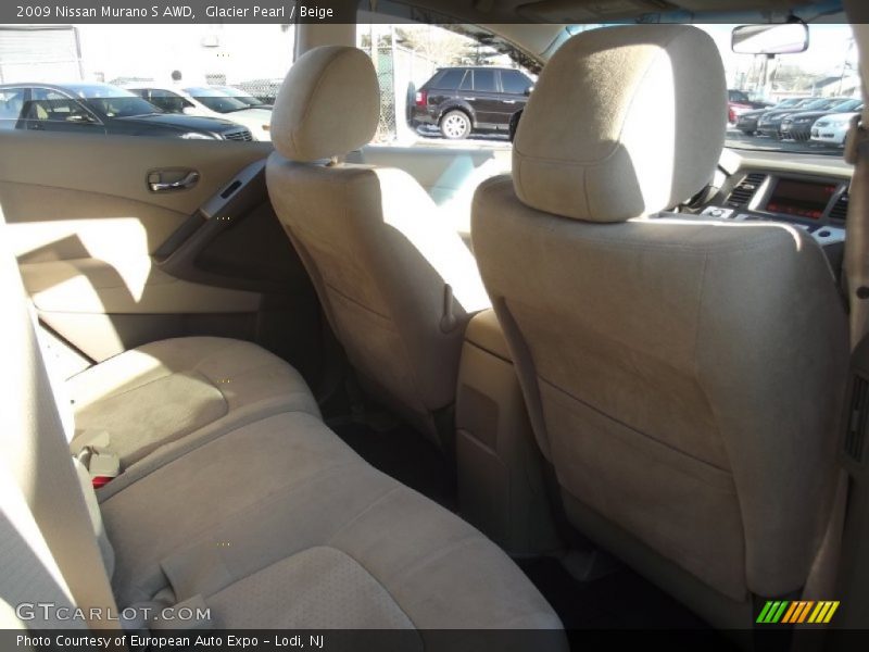 Glacier Pearl / Beige 2009 Nissan Murano S AWD