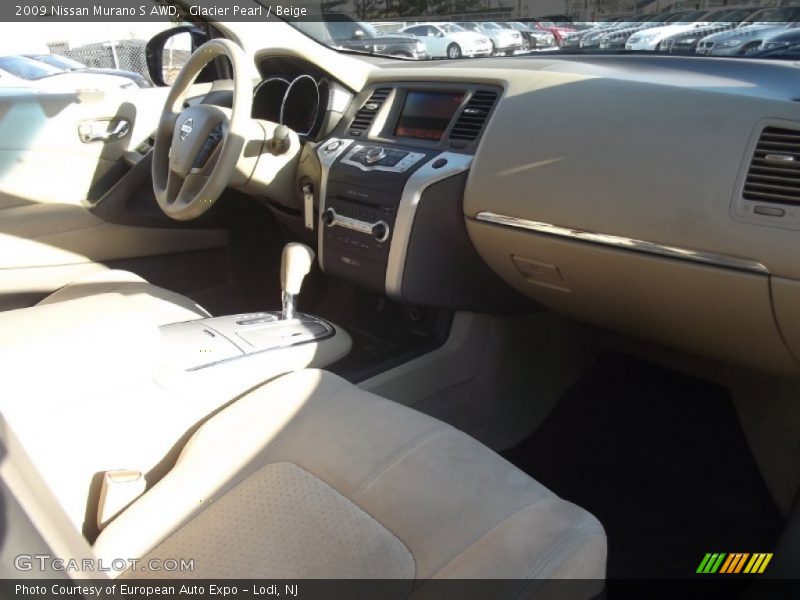 Glacier Pearl / Beige 2009 Nissan Murano S AWD