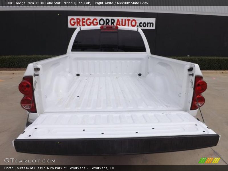 Bright White / Medium Slate Gray 2008 Dodge Ram 1500 Lone Star Edition Quad Cab