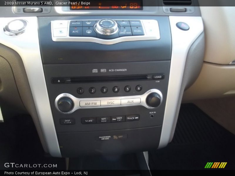 Glacier Pearl / Beige 2009 Nissan Murano S AWD