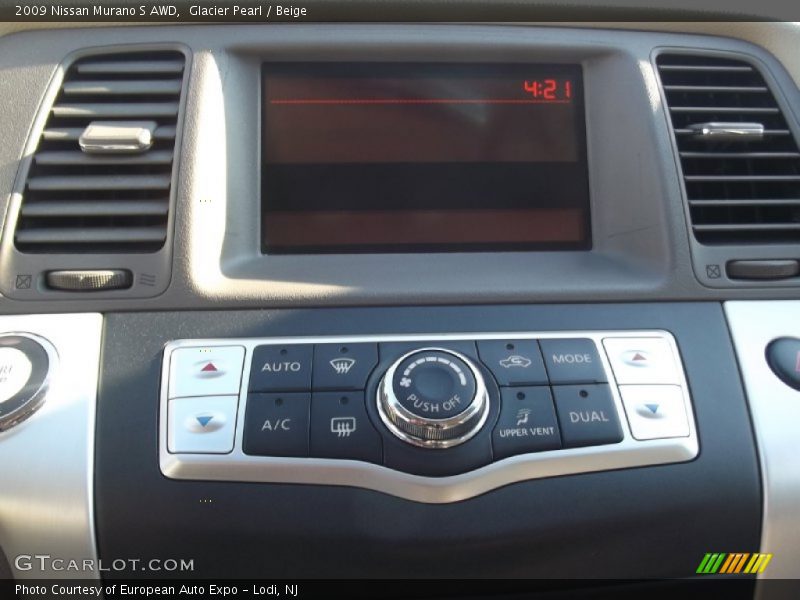 Glacier Pearl / Beige 2009 Nissan Murano S AWD