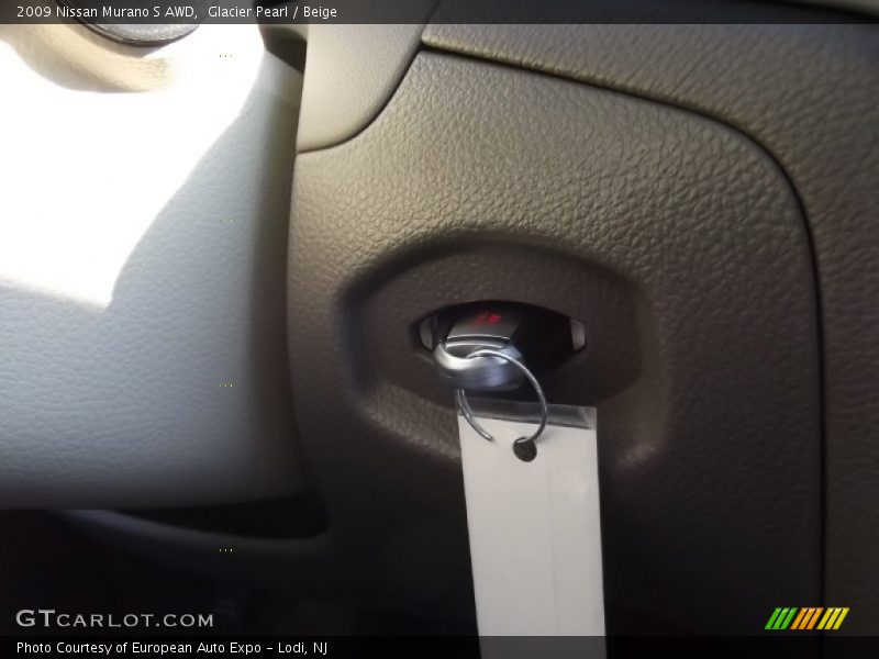 Glacier Pearl / Beige 2009 Nissan Murano S AWD