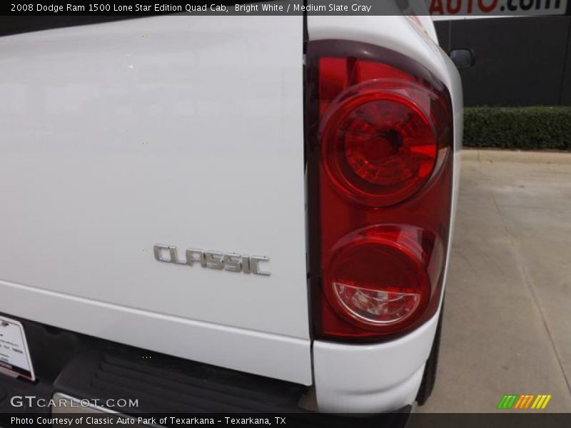 Bright White / Medium Slate Gray 2008 Dodge Ram 1500 Lone Star Edition Quad Cab