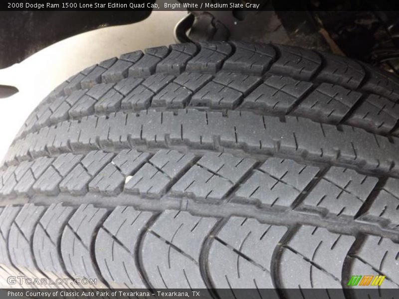 Bright White / Medium Slate Gray 2008 Dodge Ram 1500 Lone Star Edition Quad Cab