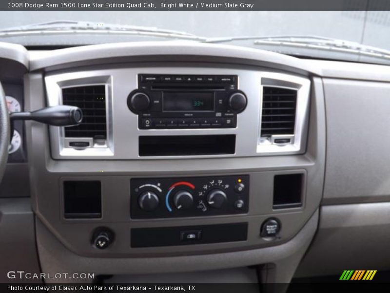 Bright White / Medium Slate Gray 2008 Dodge Ram 1500 Lone Star Edition Quad Cab
