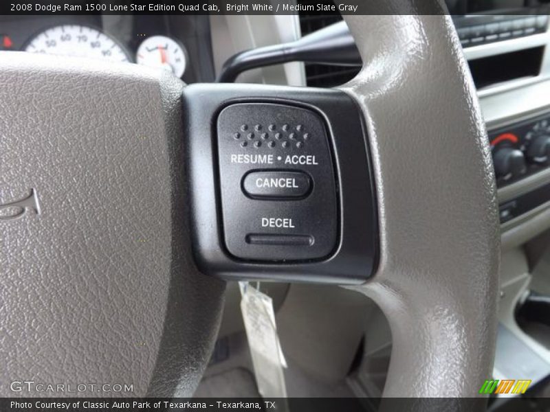 Bright White / Medium Slate Gray 2008 Dodge Ram 1500 Lone Star Edition Quad Cab