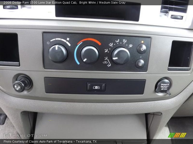 Bright White / Medium Slate Gray 2008 Dodge Ram 1500 Lone Star Edition Quad Cab