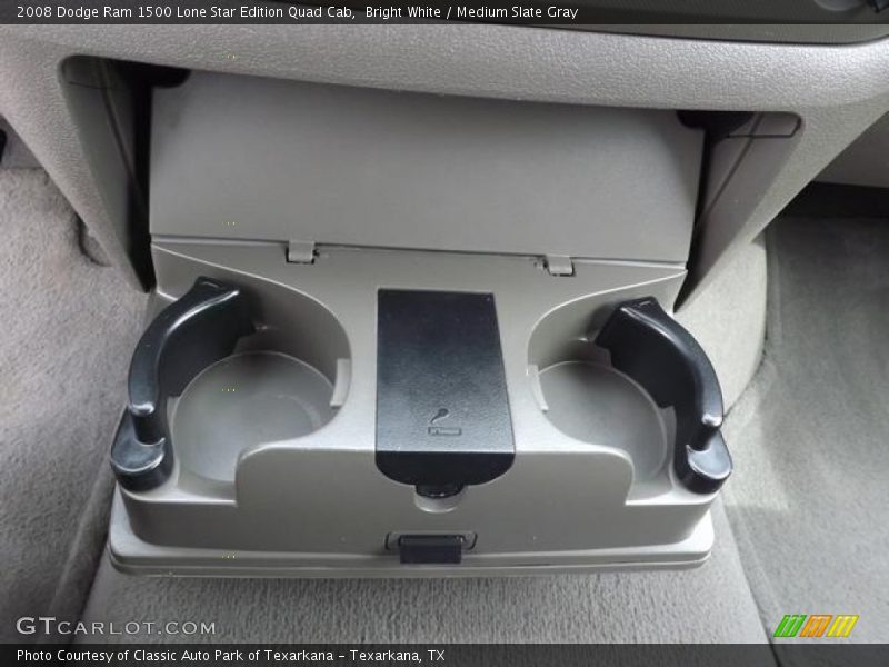 Bright White / Medium Slate Gray 2008 Dodge Ram 1500 Lone Star Edition Quad Cab