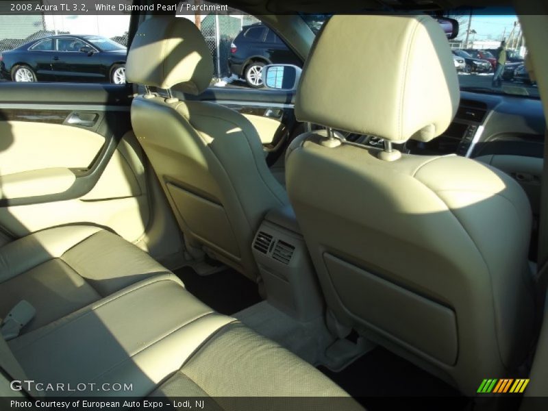 White Diamond Pearl / Parchment 2008 Acura TL 3.2