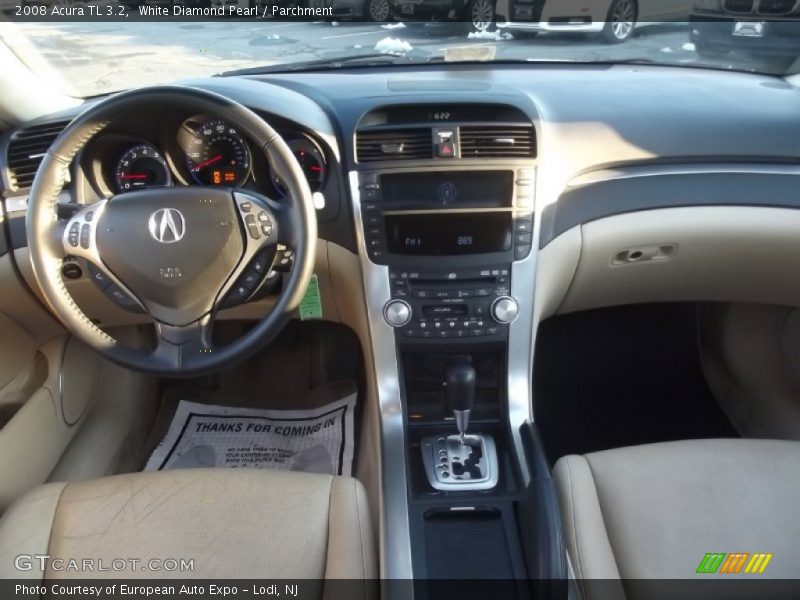 White Diamond Pearl / Parchment 2008 Acura TL 3.2