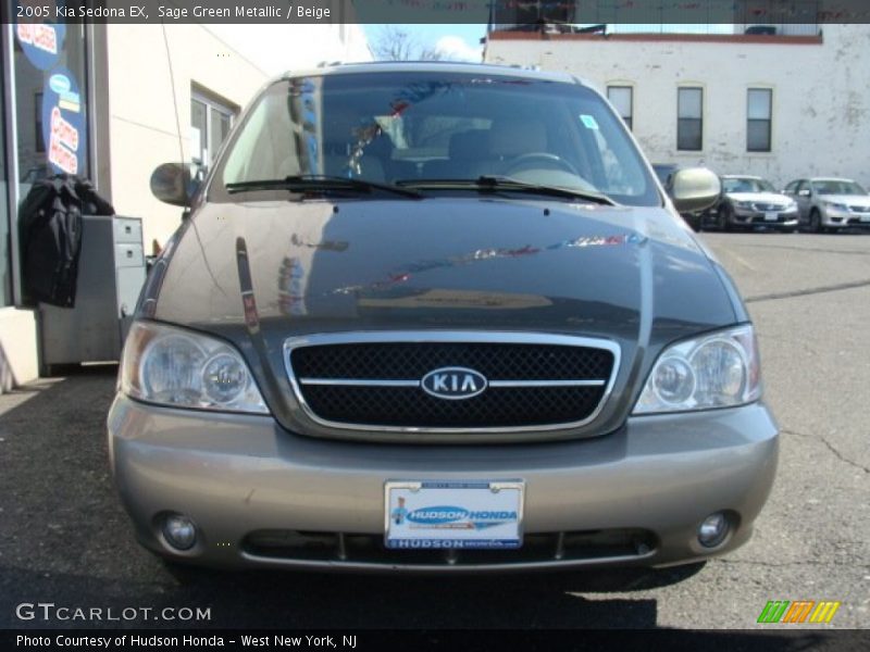 Sage Green Metallic / Beige 2005 Kia Sedona EX