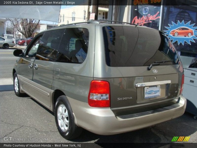 Sage Green Metallic / Beige 2005 Kia Sedona EX