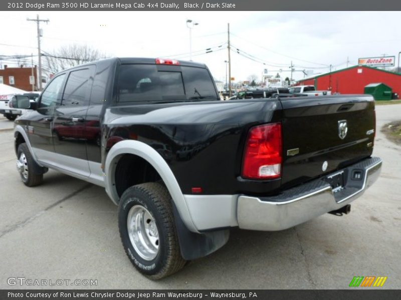 Black / Dark Slate 2012 Dodge Ram 3500 HD Laramie Mega Cab 4x4 Dually