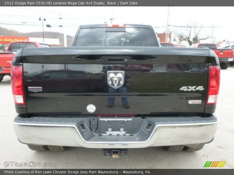 Black / Dark Slate 2012 Dodge Ram 3500 HD Laramie Mega Cab 4x4 Dually