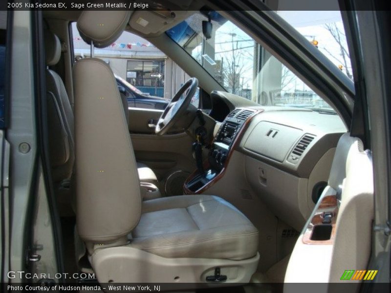 Sage Green Metallic / Beige 2005 Kia Sedona EX