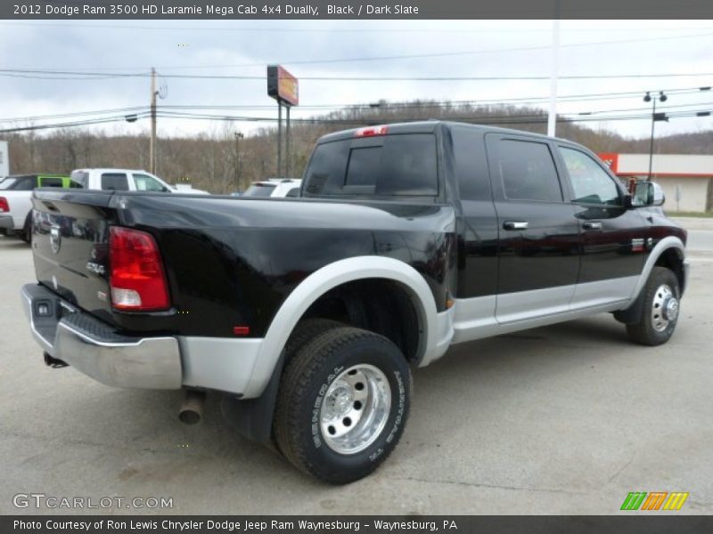 Black / Dark Slate 2012 Dodge Ram 3500 HD Laramie Mega Cab 4x4 Dually