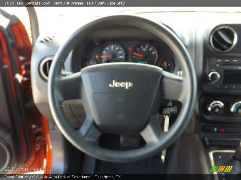 Sunburst Orange Pearl / Dark Slate Gray 2010 Jeep Compass Sport