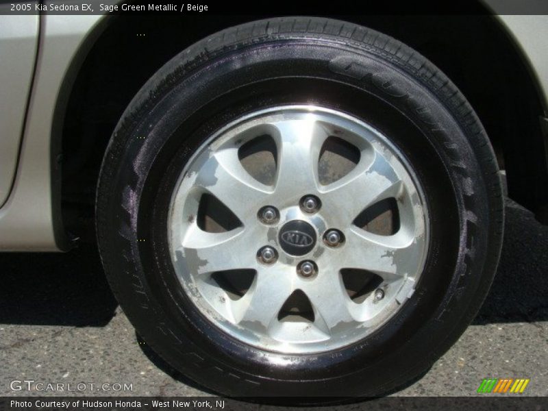 Sage Green Metallic / Beige 2005 Kia Sedona EX