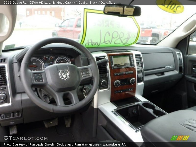 Black / Dark Slate 2012 Dodge Ram 3500 HD Laramie Mega Cab 4x4 Dually