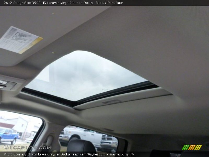 Black / Dark Slate 2012 Dodge Ram 3500 HD Laramie Mega Cab 4x4 Dually