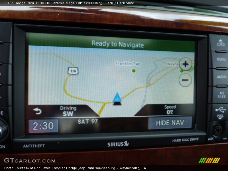 Black / Dark Slate 2012 Dodge Ram 3500 HD Laramie Mega Cab 4x4 Dually