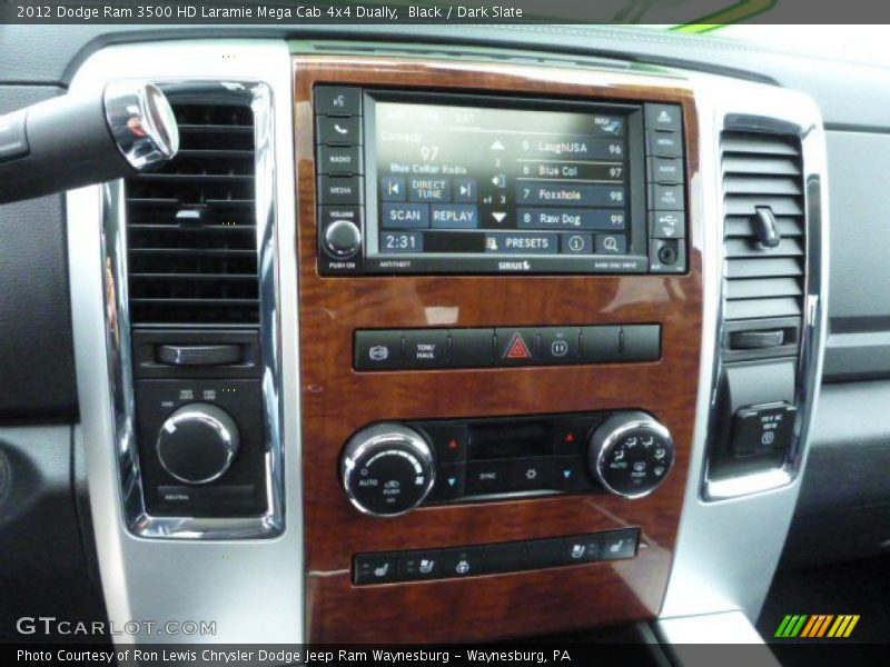 Black / Dark Slate 2012 Dodge Ram 3500 HD Laramie Mega Cab 4x4 Dually
