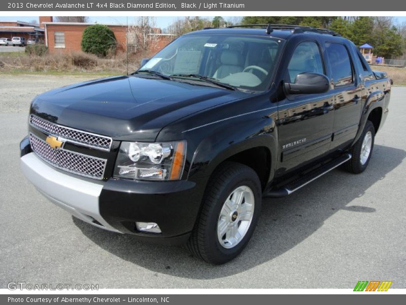 Black / Light Titanium 2013 Chevrolet Avalanche LT 4x4 Black Diamond Edition