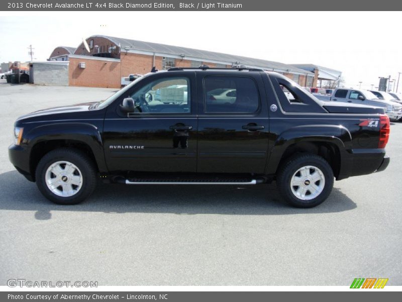 Black / Light Titanium 2013 Chevrolet Avalanche LT 4x4 Black Diamond Edition