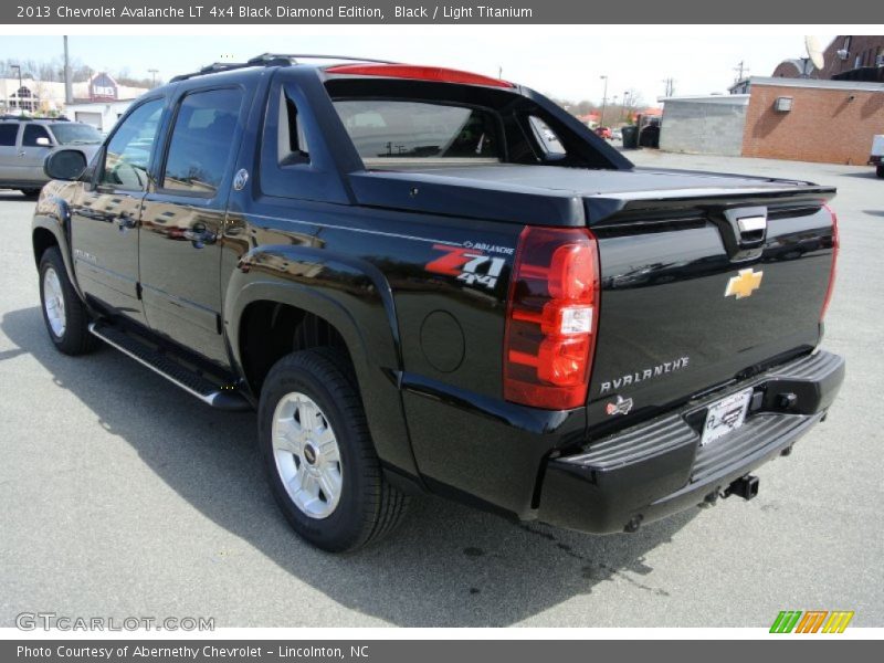 Black / Light Titanium 2013 Chevrolet Avalanche LT 4x4 Black Diamond Edition