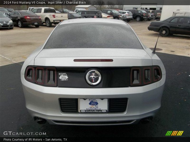 Ingot Silver / Charcoal Black 2014 Ford Mustang V6 Coupe