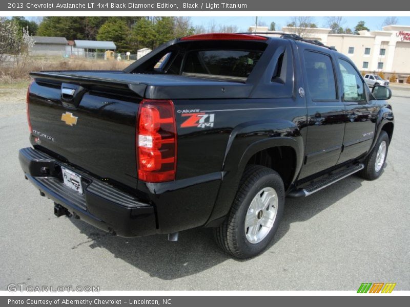 Black / Light Titanium 2013 Chevrolet Avalanche LT 4x4 Black Diamond Edition