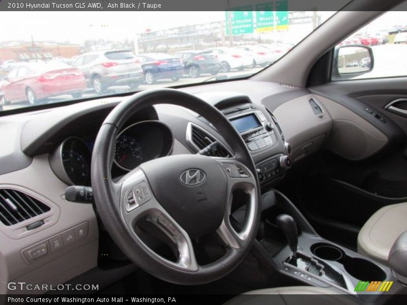 Ash Black / Taupe 2010 Hyundai Tucson GLS AWD