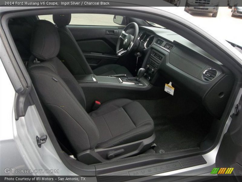 Ingot Silver / Charcoal Black 2014 Ford Mustang V6 Coupe
