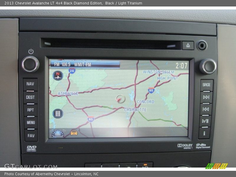 Navigation of 2013 Avalanche LT 4x4 Black Diamond Edition