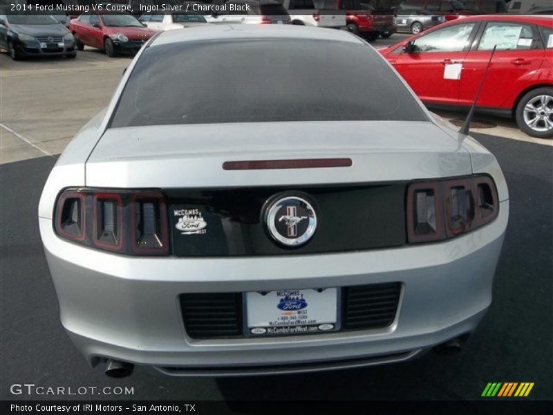 Ingot Silver / Charcoal Black 2014 Ford Mustang V6 Coupe