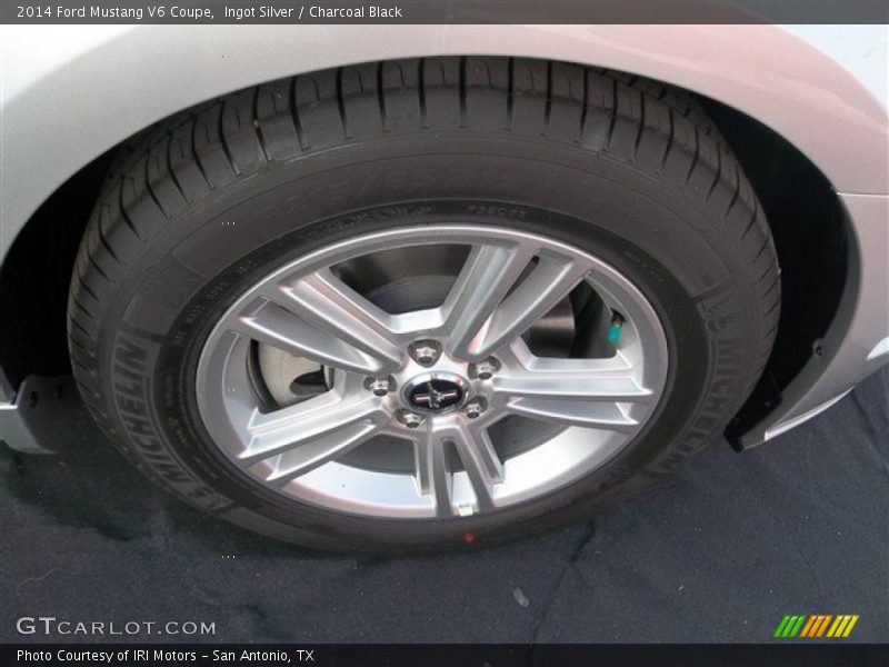 Ingot Silver / Charcoal Black 2014 Ford Mustang V6 Coupe