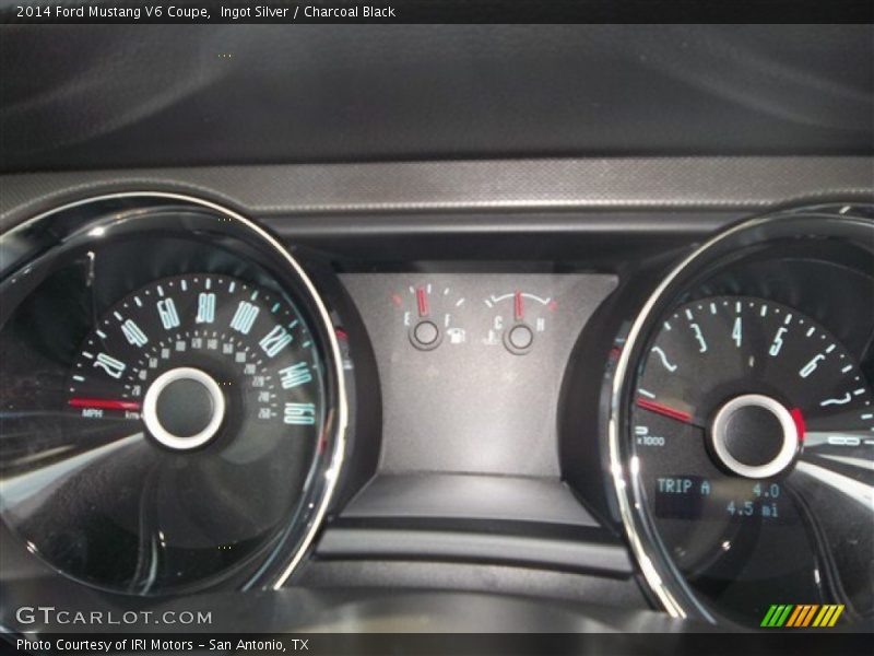 Ingot Silver / Charcoal Black 2014 Ford Mustang V6 Coupe