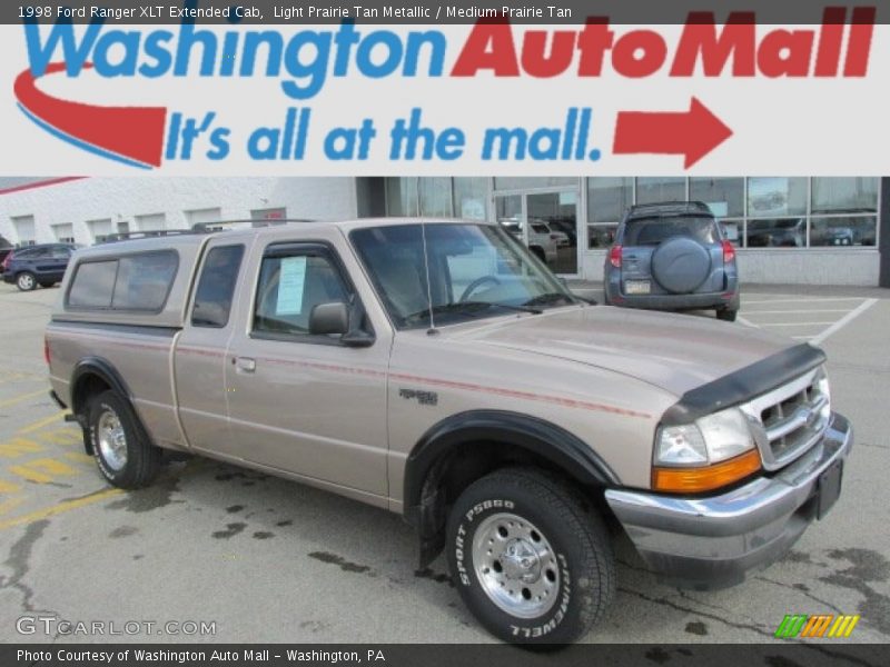 Light Prairie Tan Metallic / Medium Prairie Tan 1998 Ford Ranger XLT Extended Cab