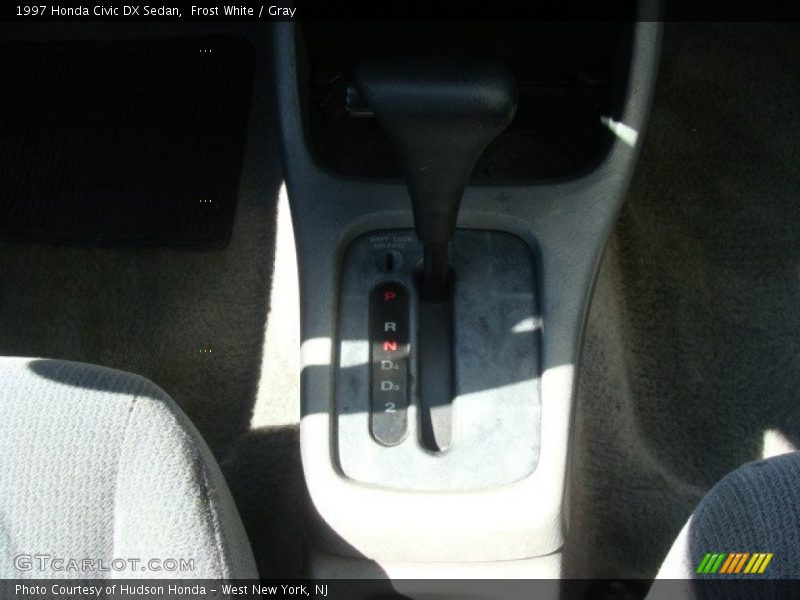 Frost White / Gray 1997 Honda Civic DX Sedan