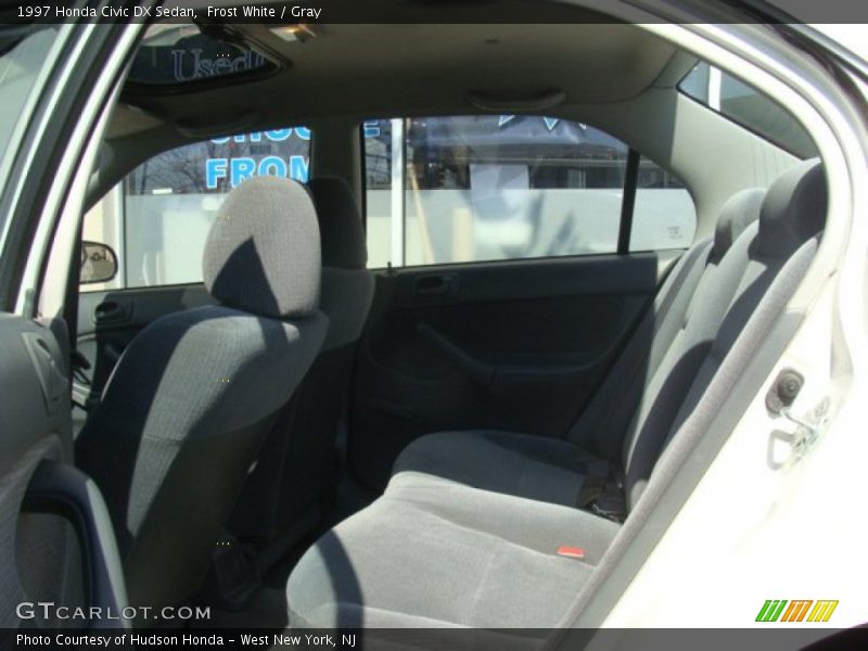 Frost White / Gray 1997 Honda Civic DX Sedan