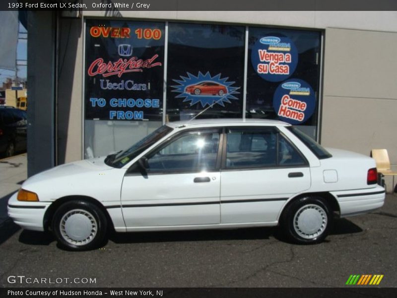 Oxford White / Grey 1993 Ford Escort LX Sedan