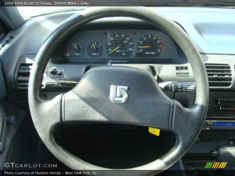 Oxford White / Grey 1993 Ford Escort LX Sedan